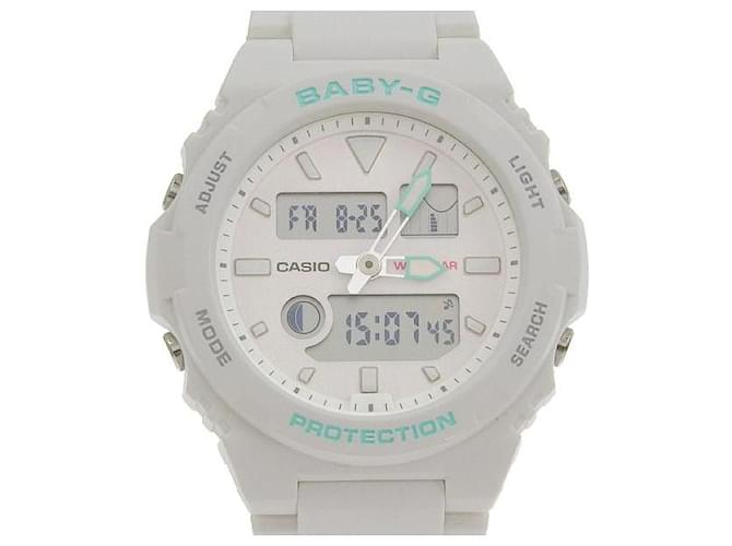 & Other Stories Casio Baby-G GLIDE Quartz Résine Blanche/Montre pour femme avec bracelet en résine BAX 100 7AJF, Occasion【tkh23b0525004】 En excellent état  ref.1437851