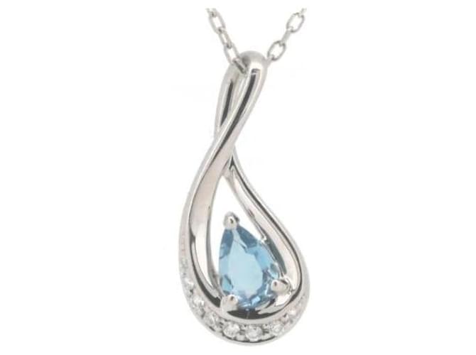 & Other Stories Collier en diamant aquamarine PT950/PT850 0,301 ct en excellent état Métal  ref.1437895