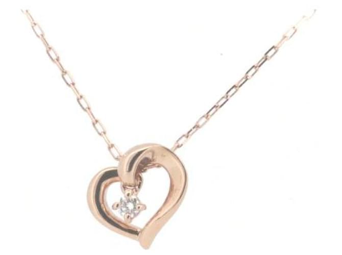 & Other Stories K10PG Pink Gold Diamond Necklace in Great Condition Metal  ref.1437912