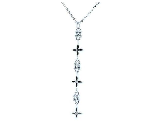 & Other Stories Pre-owned K18WG Diamond Necklace 18K White Gold in Great Condition Metal  ref.1437920