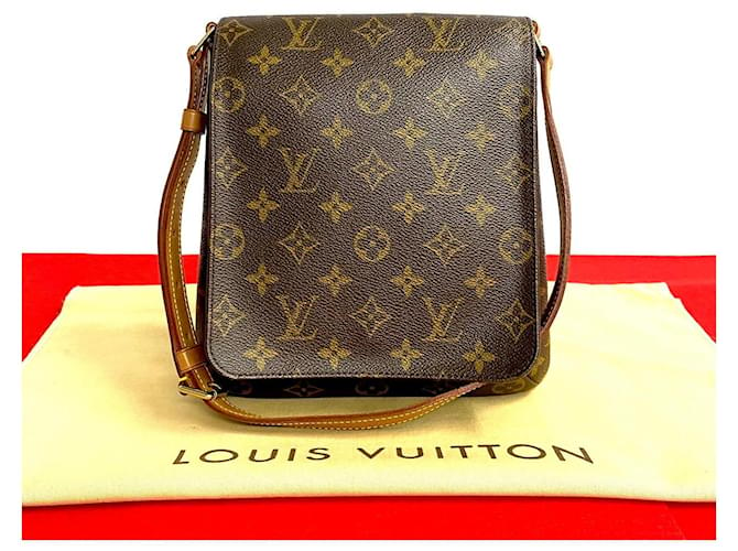 Louis Vuitton Musette Salsa Canvas Shoulder Bag M51387 in Very Good Condition Brown Cloth  ref.1438199