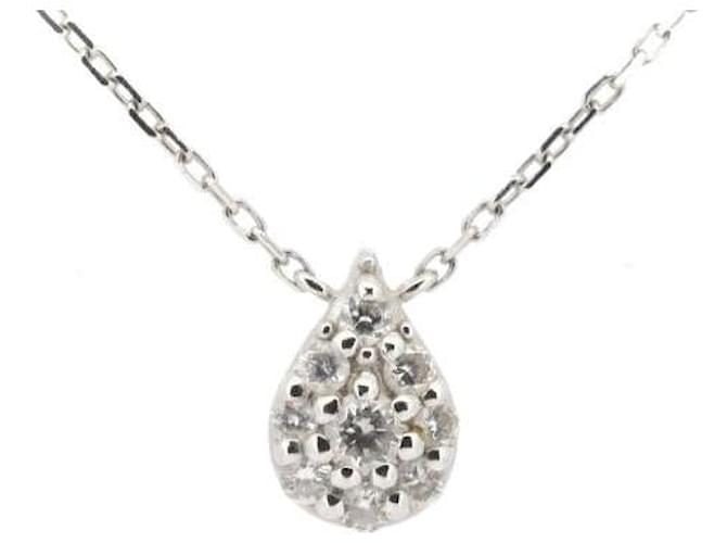 & Other Stories K18WG Diamond Necklace 18K White Gold in Great Condition Metal  ref.1438336