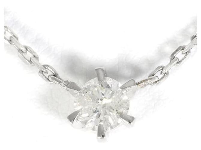 & Other Stories PT900 Platinum PT850 Diamond Necklace in Excellent Condition Silvery Metal  ref.1438346