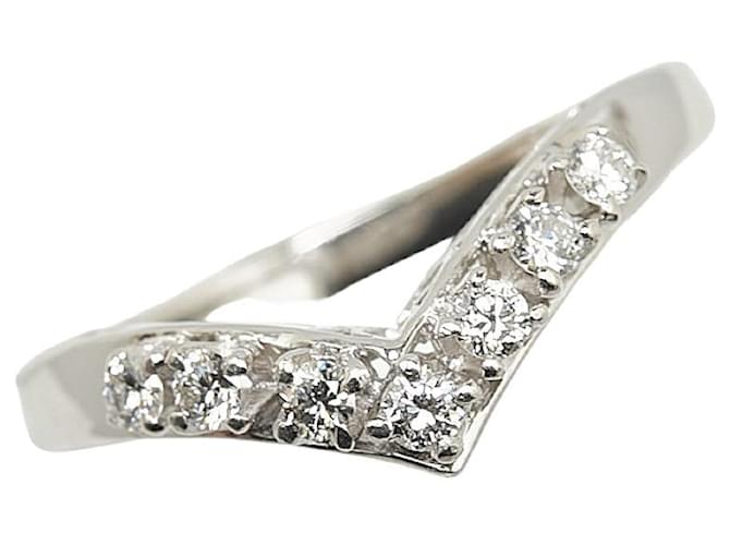 & Other Stories Platinum Diamond Ring PT900 0.27ct Size 14.5 in Excellent Condition Metal  ref.1438473