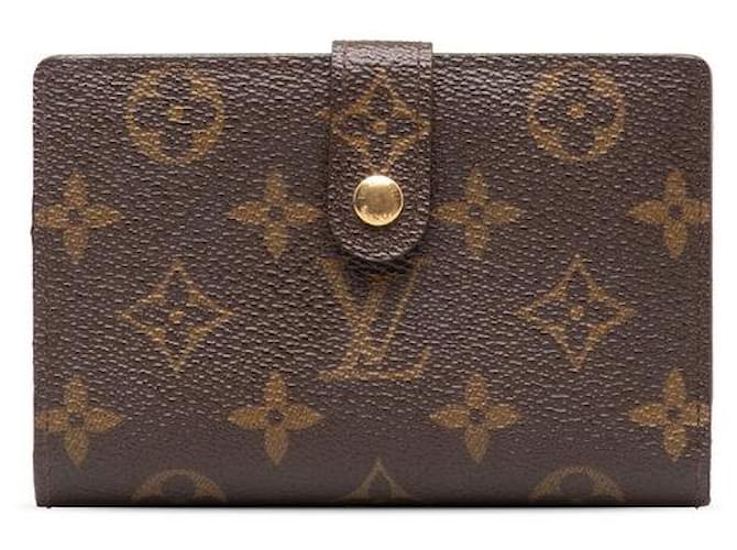 Louis Vuitton Monogram Bifold Wallet M61663 Brown PVC Leather in Very Good Condition Plastic  ref.1438506