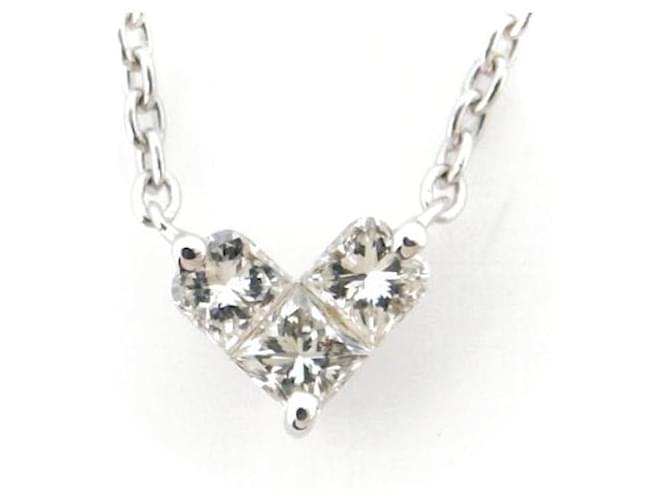 & Other Stories Colar de diamante Star Jewelry usado 0,15ct K18WG em ótimo estado Metal  ref.1438643