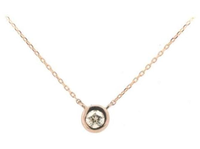 & Other Stories Collana in diamante in oro rosa K18 0,113 ct 0,004 ct in ottime condizioni Metallo  ref.1438665