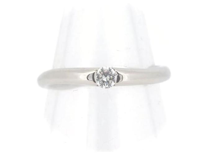 & Other Stories Bague en diamant en platine PT900 d'occasion 0,10 ct Taille 11 en excellent état Métal  ref.1438704