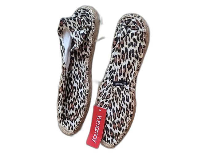 Autre Marque Espadrilles Yamamay Estampado Leopardo de Algodón Talla 41 Multicolor
