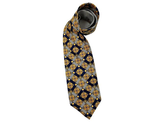 Diamond patterned tie Versus Versace Multiple colors Yellow 