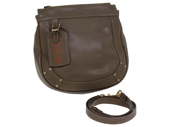 Chloé Chloe Shoulder Bag Leather Brown Auth kk255  ref.1439085