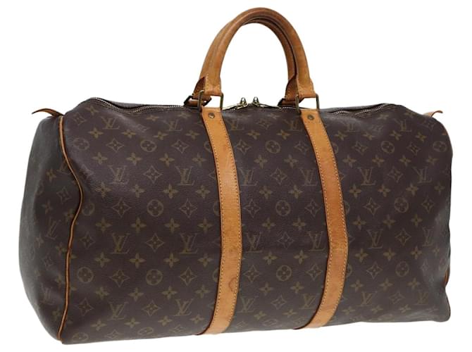 LOUIS VUITTON Monogram Keepall 50 Sac de Boston M41426 LV Auth 79901 Toile Monogramme  ref.1439123