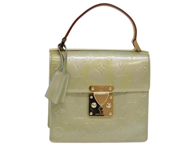 LOUIS VUITTON Monogram Vernis Spring Street Bolso de mano Gris M91029 LV Auth ki4614 Charol  ref.1439142