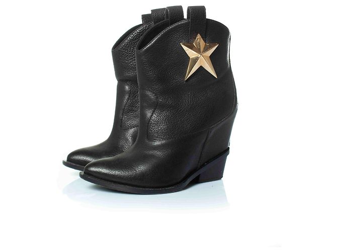 Bottes étoiles à plateforme cachée de Giuseppe Zanotti Noir