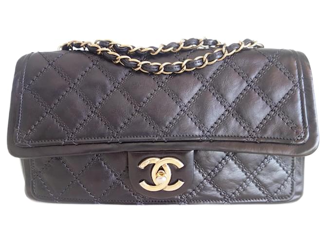 Timeless Chanel Classic Medium Bag Black Leather  ref.1439206