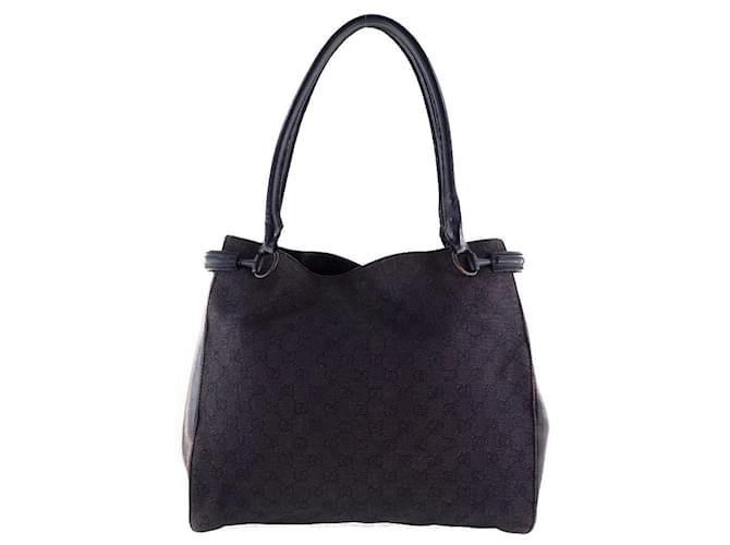 Sac fourre-tout en toile Gucci GG  Sac fourre-tout 101346 en bon état Noir  ref.1439360