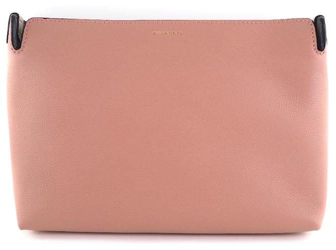 Clutch Médio Burberry Bolsa de Couro 4076688 1 em Muito Bom Estado Rosa  ref.1439366