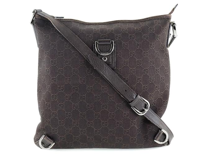 Gucci Abbey Shoulder Bag Canvas Shoulder Bag 268642 in Good Condition Brown Cloth  ref.1439368