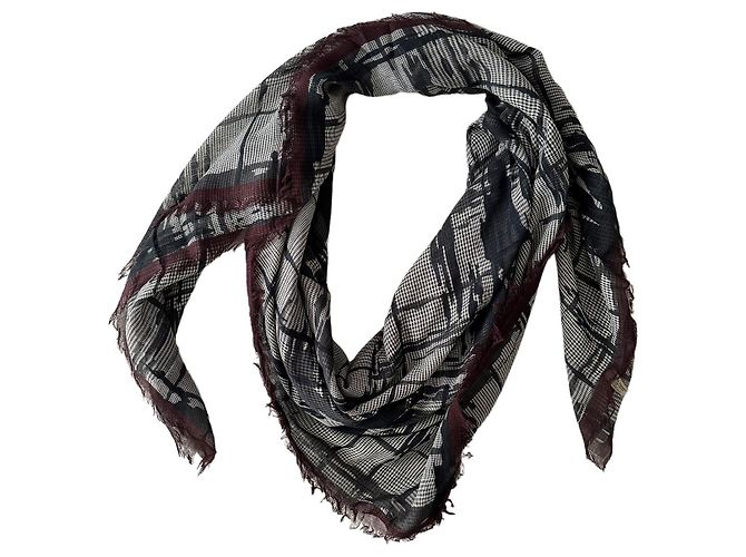 Bottega Veneta Chal grande de algodón impreso Multicolor
