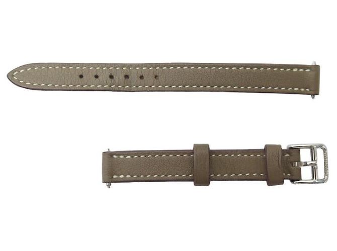 Hermès NUEVE BRAZALETE HERMES PARA RELOJ H MINI MODELO BANGLE DE RELOJ Gris pardo