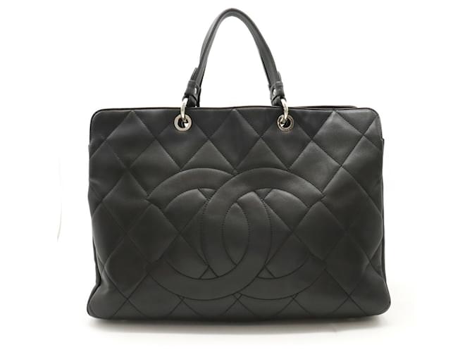 Chanel Coco Mark Cuir Noir  ref.1440120