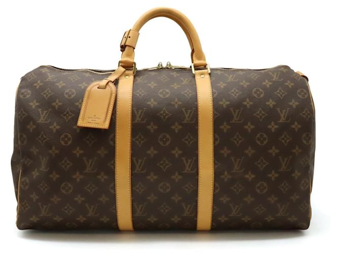 Louis Vuitton Keepall 50 Toile Marron  ref.1440199