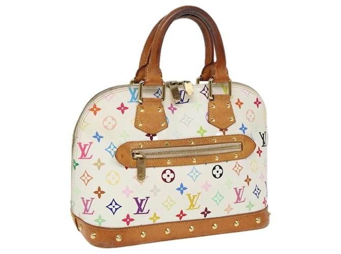 LOUIS VUITTON Monogram Multicolor Alma Hand Bag White M92647 LV Auth bs15366  ref.1440373