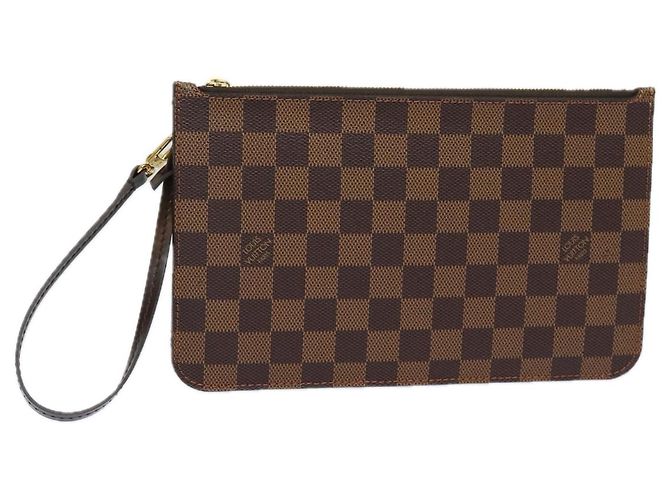 LOUIS VUITTON Damier Ebene Neverfull MM Pouch Accessory Pouch LV Auth 78125