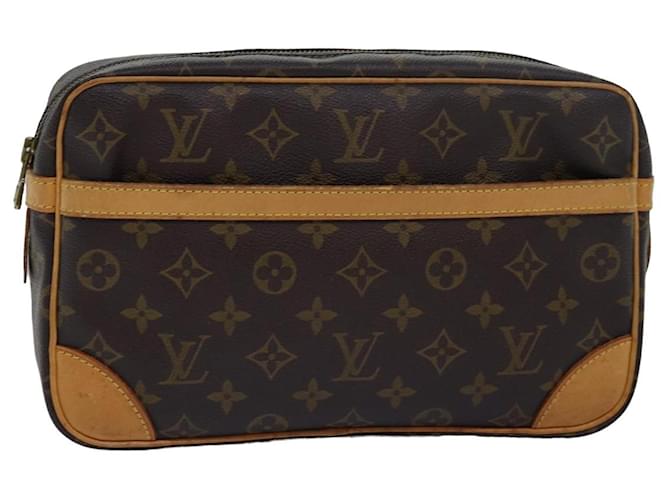 LOUIS VUITTON Monogram Compiegne 28 Clutch Bag M51845 LV Auth 78136 Cloth  ref.1440440