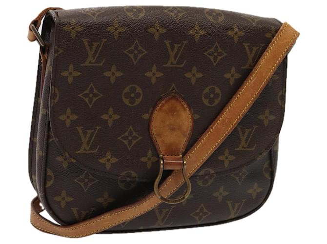 LOUIS VUITTON Monograma Saint Cloud GM Bolsa de Hombro M51242 LV Auth 79696 Lienzo  ref.1440466