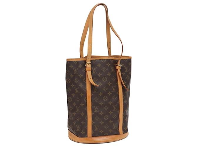 LOUIS VUITTON Bolsa de Ombro Monogram Bucket GM M42236 LV Auth 79568 Monograma Lona  ref.1440469