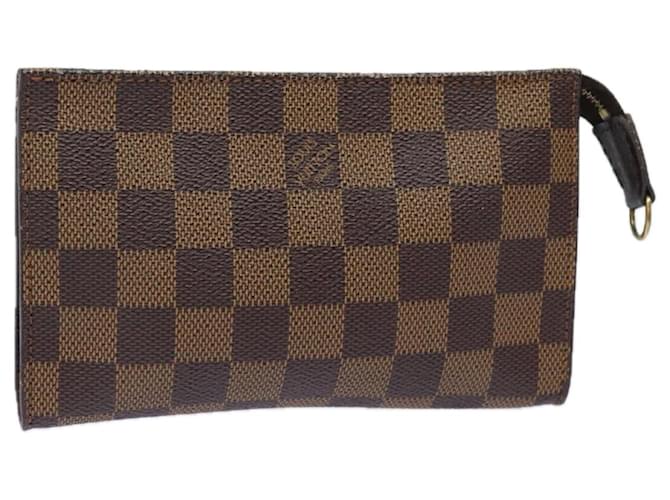 LOUIS VUITTON Pochette Marais Damier Ebene LV Auth 79059  ref.1440470