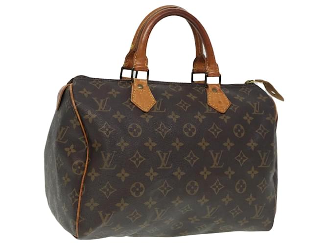 LOUIS VUITTON Monogram Speedy 30 Hand Bag M41526 LV Auth 79272 Cloth  ref.1440477