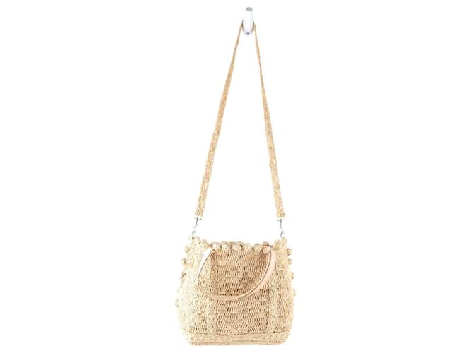 Vanessa Bruno Borsa Beige Di vimini  ref.1440528