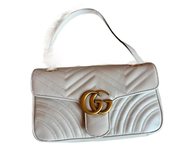 Gucci Marmont Grey Leather  ref.1440552