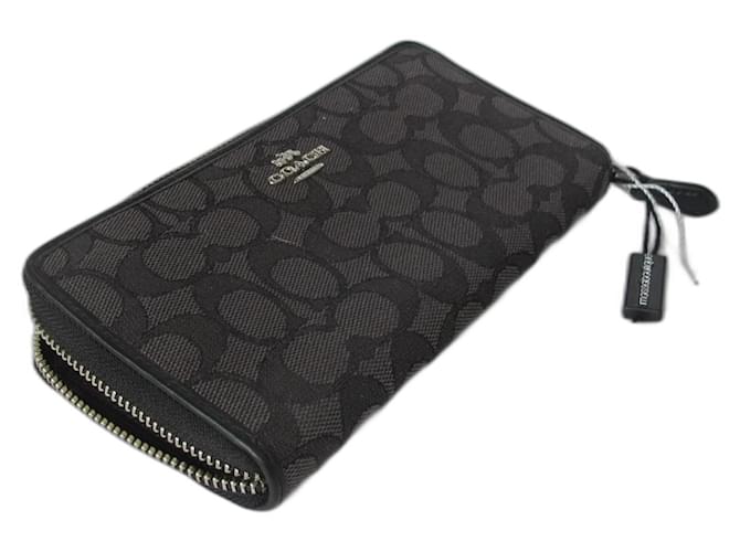 Coach black and grey wallet sale