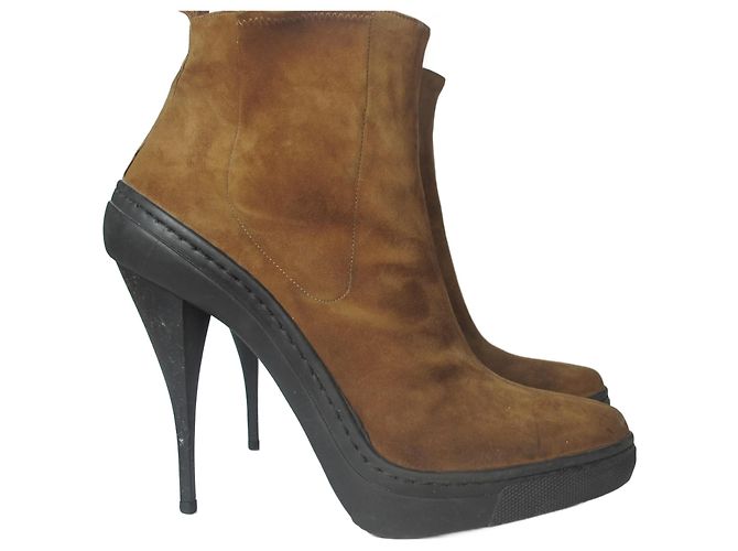 Botines con tacón PIERRE HARDY Castaño