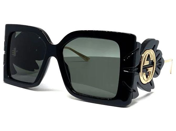 Occhiali da sole Gucci Neri in Plastica Nero