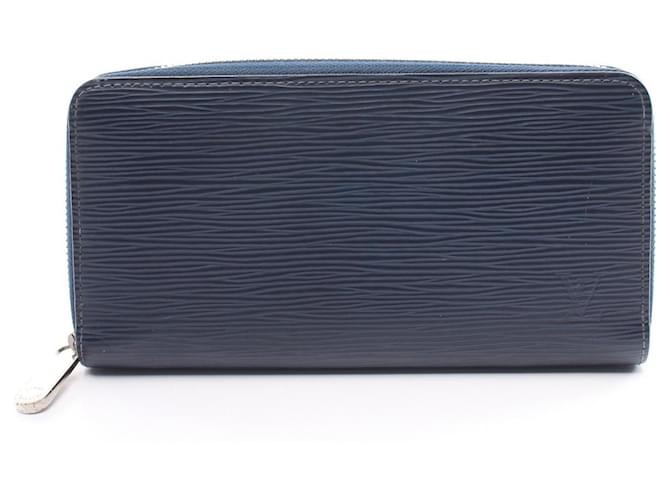 Carteira Zippy de couro Louis Vuitton Long Wallet M61873 em muito bom estado Azul  ref.1440740