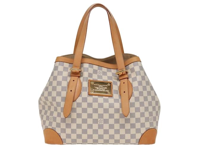 Louis Vuitton Hampstead Weiß Leinwand  ref.1440764