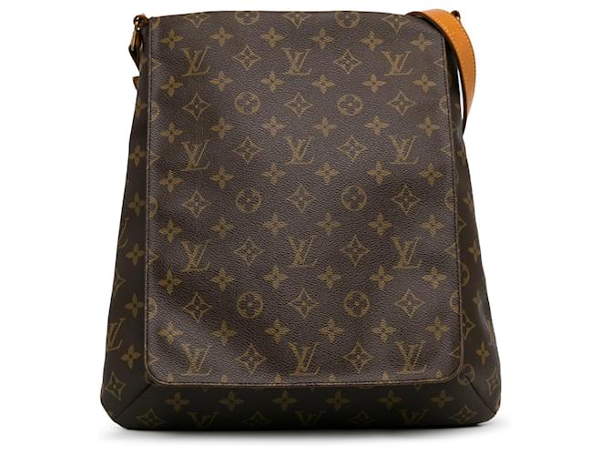 Louis Vuitton Musette Salsa GM Monograma Marrón Castaño Lienzo  ref.1440889