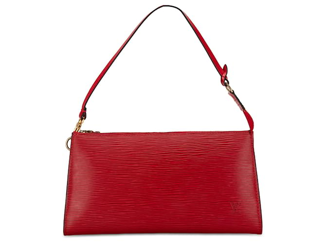 Pochette Accessori Epi Rossa Louis Vuitton Rosso Pelle  ref.1440952