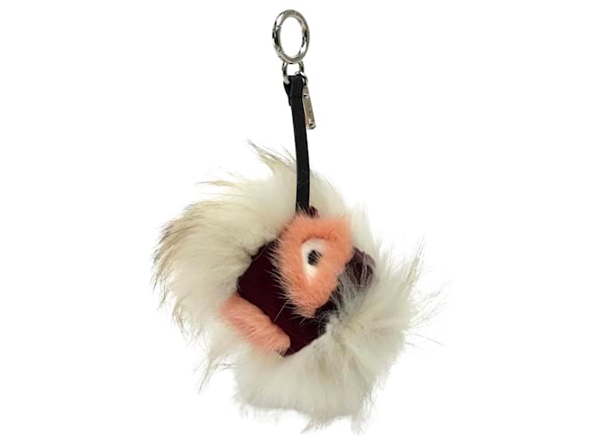 Fendi Bag bugs Beige Fur  ref.1441019