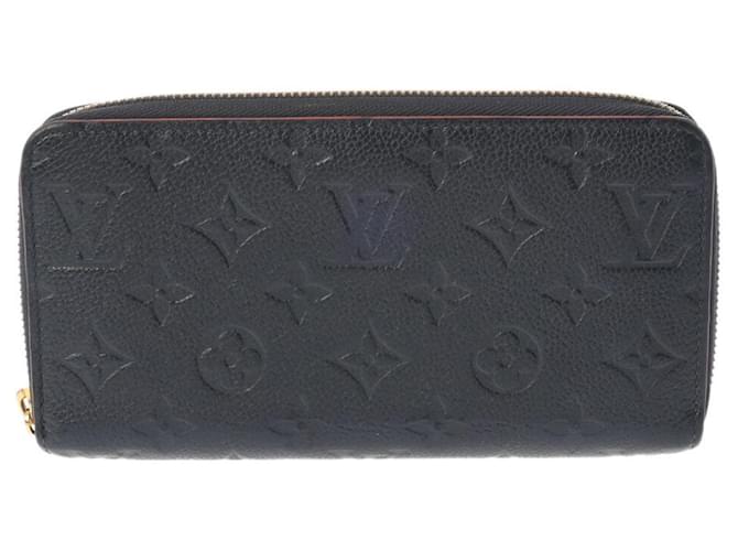 Carteira Zippy Louis Vuitton Azul marinho Lona  ref.1441074