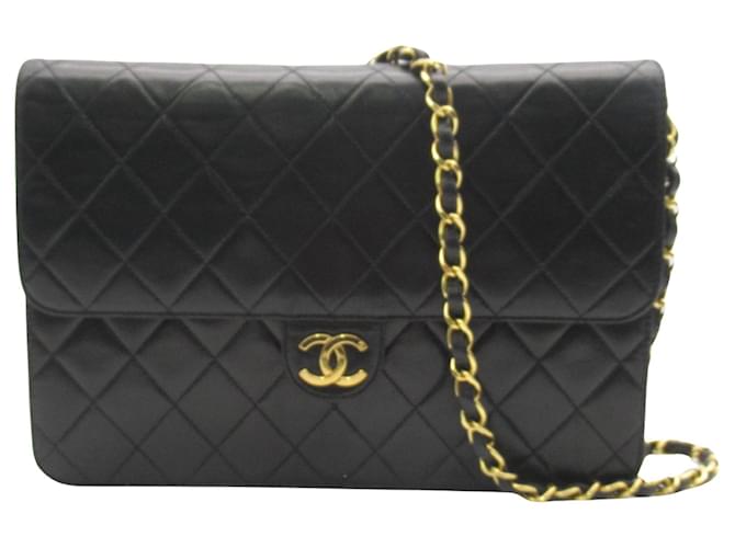 Timeless Chanel Zeitlos Schwarz Leder  ref.1441097