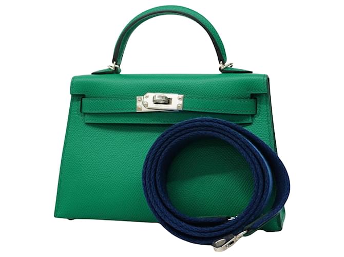 Hermès Kelly Green Leather  ref.1441118