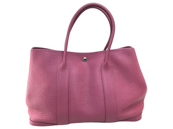 Hermès Garden Party Purple Leather  ref.1441129