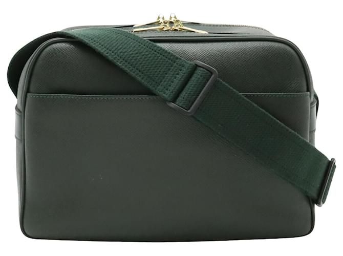 Reporter pm Louis Vuitton Verde Couro  ref.1441159