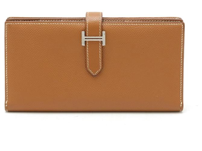 Hermès Béarn Cuir Doré  ref.1441169