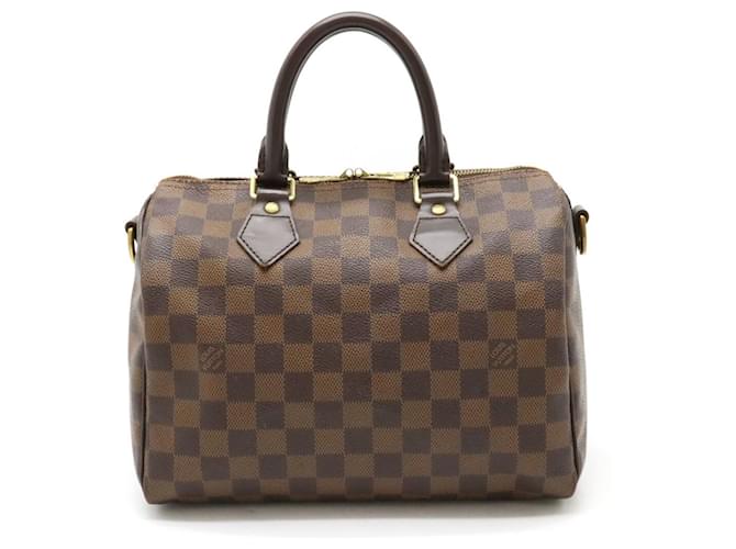 Louis Vuitton Speedy 25 Marrom Lona  ref.1441178